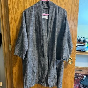 Conscious Clothing Open-Front Kimono Style Cardigan